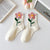 Women's Colorful and Artsy Flower Mid Length Socks