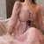 Women's Fashion Trend Long Sleeve Polka Dot Midi Dresses