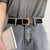 Women's Multi-Style Genuine Leather Metal Buckle Waist Belts