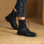 Women's Retro Classic Soft Vegan Leather Zipper Lace-up Ankle Boots