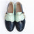 Women's Vintage Multi-color Buckle Strap Flat Oxford Vegan Leather Shoes