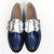 Women's Vintage Multi-color Buckle Strap Flat Oxford Vegan Leather Shoes