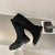 Women's Winter Fashion Slip-on Vegan Leather Knee High Boots