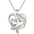 Wonderful Heart-Shaped Mom and Baby Pendant Necklace