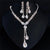 Wonderful Rhinestone Studded Necklaces and Earrings Jewelry Set