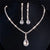 Wonderful Rhinestone Studded Necklaces and Earrings Jewelry Set