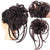 Wrap-On Messy Curly Hair Bun Elastic Scrunchie Extensions