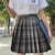 Checkered Summer High Waist Flounce Mini Skirts