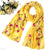 Floral Silk Chiffon Vibrant Pashmina Scarves