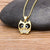 Zircon Adorned Cute Owl Pendant Necklace