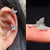 Zircon Adorned Ear Cartilage Clip-On Cuff Earrings