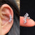 Zircon Adorned Ear Cartilage Clip-On Cuff Earrings