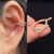 Zircon Adorned Ear Cartilage Clip-On Cuff Earrings