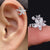 Zircon Adorned Ear Cartilage Clip-On Cuff Earrings