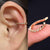 Zircon Adorned Ear Cartilage Clip-On Cuff Earrings
