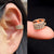 Zircon Adorned Ear Cartilage Clip-On Cuff Earrings