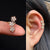 Zircon Adorned Ear Cartilage Clip-On Cuff Earrings