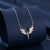 Zircon Bejeweled Whimsical Angel Wings Pendant Necklaces