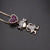Zircon Heart with Boy and Girl Pendant Necklace