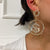 Shimmer and Shine Oversized Rhinestone Dollar Money Sign Drop Earrings