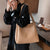 2-Piece Large Capacity Matte Vegan Leather Shoulder Bags