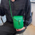 Smooth Vegan Leather U-Shaped Compact Crossbody Bags