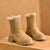 Warm and Versatile Round Toe Suede Platform Winter Boots