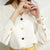 Casual Solid-Colored V-neck Long Sleeve Blouses