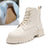 Trendy Combat Style Lace-up Thick-soled Boots for Women