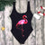 Flamingo Extravaganza Summer One Piece Deep Back Swimsuit