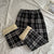 Warm and Cozy Casual Thick Plaid Wide Leg Trouser Pants