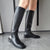 Winter Fashion Slip-on Genuine Leather Knee High Boots