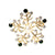 Festive Sparkly Christmas Holiday Brooch Pins