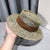 Natural Seagrass Hollow Flat Brim Boater's Hat for Summer