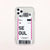 World City Label Bar Code Phone Case For iPhone