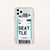 World City Label Bar Code Phone Case For iPhone