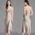Women's Plunging V-Neck Sleeveless Spaghetti Straps with Lace Trim Nightdress