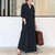 Chic Solid-colored Long Sleeve Casual Maxi Dresses
