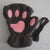 Cute and Fluffy Cat Paw Pattern Fingerless Wrist Gloves