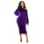 Elegant Velvet One Shoulder Bodycon Midi Dress for Women