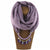 Enchanting Multi-Style Chiffon Scarf With Pendant - Various Selection