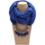 Enchanting Multi-Style Chiffon Scarf With Pendant - Various Selection