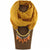 Enchanting Multi-Style Chiffon Scarf With Pendant - Various Selection