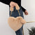 Plush Heart-shaped Faux Fur Women's Novelty Handbag