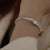 Elegant Bangle Bracelet Jewelry with Rhinestone Charms