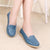 Faux Leather Comfortable Slip-on Flat Shoes
