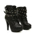 Double Buckle High Heeled Rivet Gothic Boots