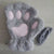 Cute and Fluffy Cat Paw Pattern Fingerless Wrist Gloves