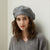 Autumn and Winter Textured Knitted Beret Hats