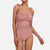 Sweet Ruched Tie Strap Solid-Color One-Piece Swimwear